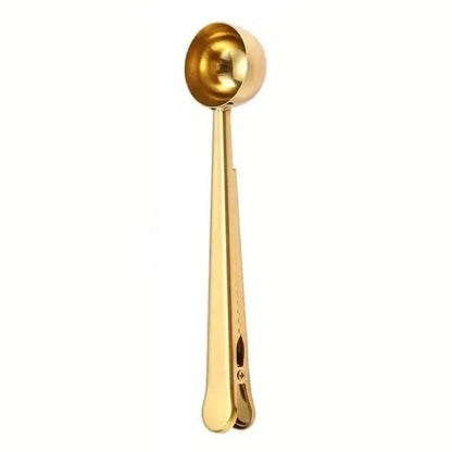 2-in-1 Stainless Steel Coffee Spoon and Sealing Clip - A-1 Thread Vault