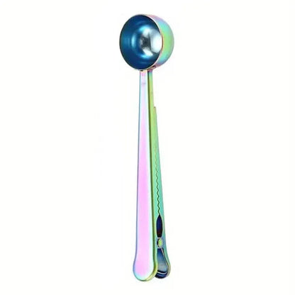 2-in-1 Stainless Steel Coffee Spoon and Sealing Clip - A-1 Thread Vault