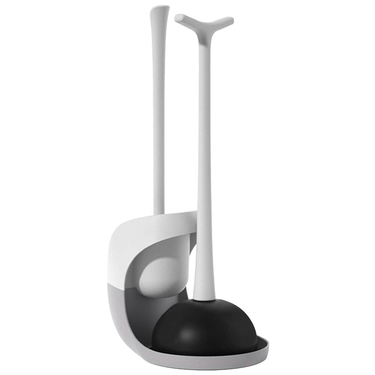 2-in-1 Toilet Plunger and Brush Combo Set with Ventilated Holder - A-1 Thread Vault