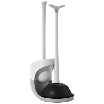 2-in-1 Toilet Plunger and Brush Combo Set with Ventilated Holder - A-1 Thread Vault