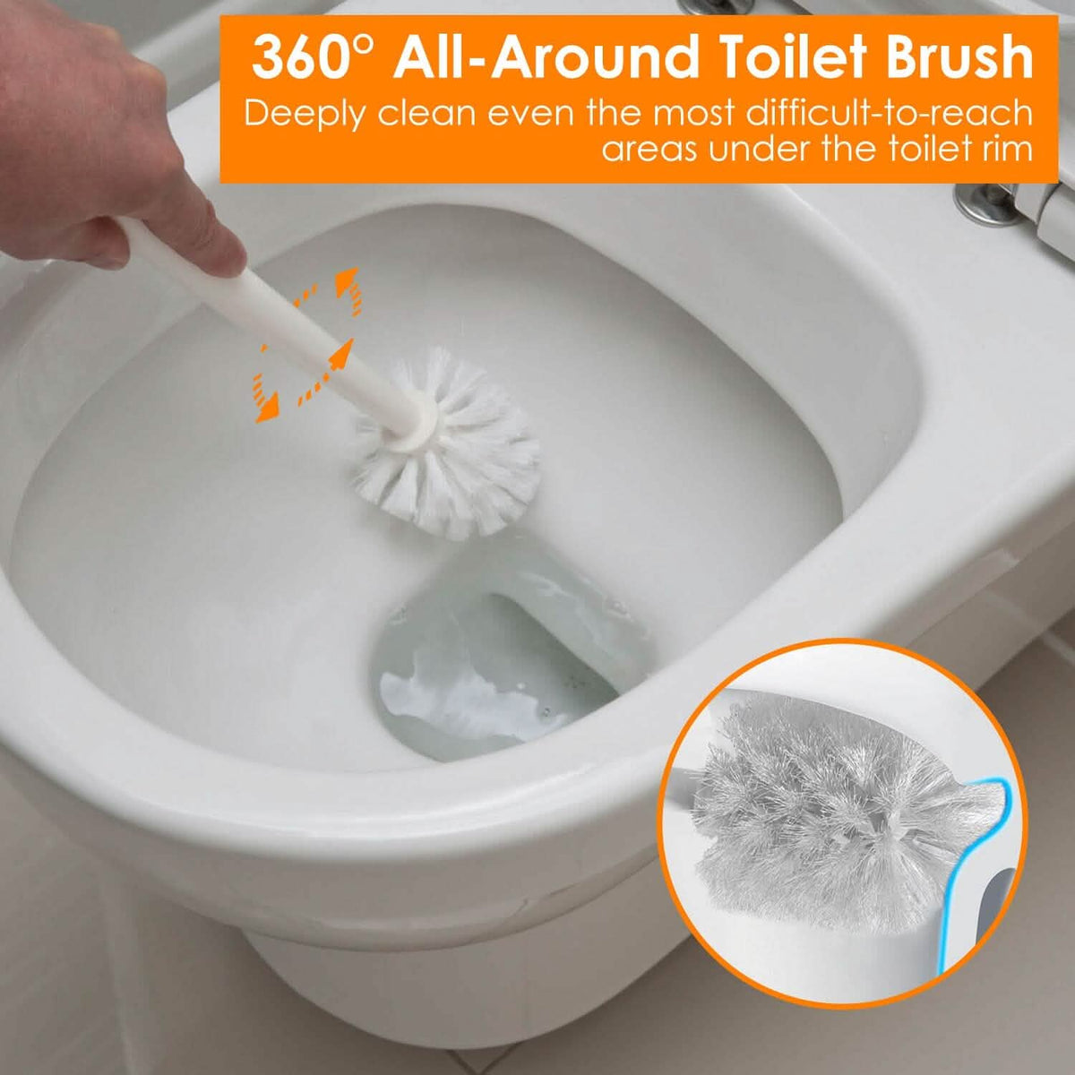 2-in-1 Toilet Plunger and Brush Combo Set with Ventilated Holder - A-1 Thread Vault