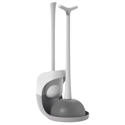 2-in-1 Toilet Plunger and Brush Combo Set with Ventilated Holder - A-1 Thread Vault