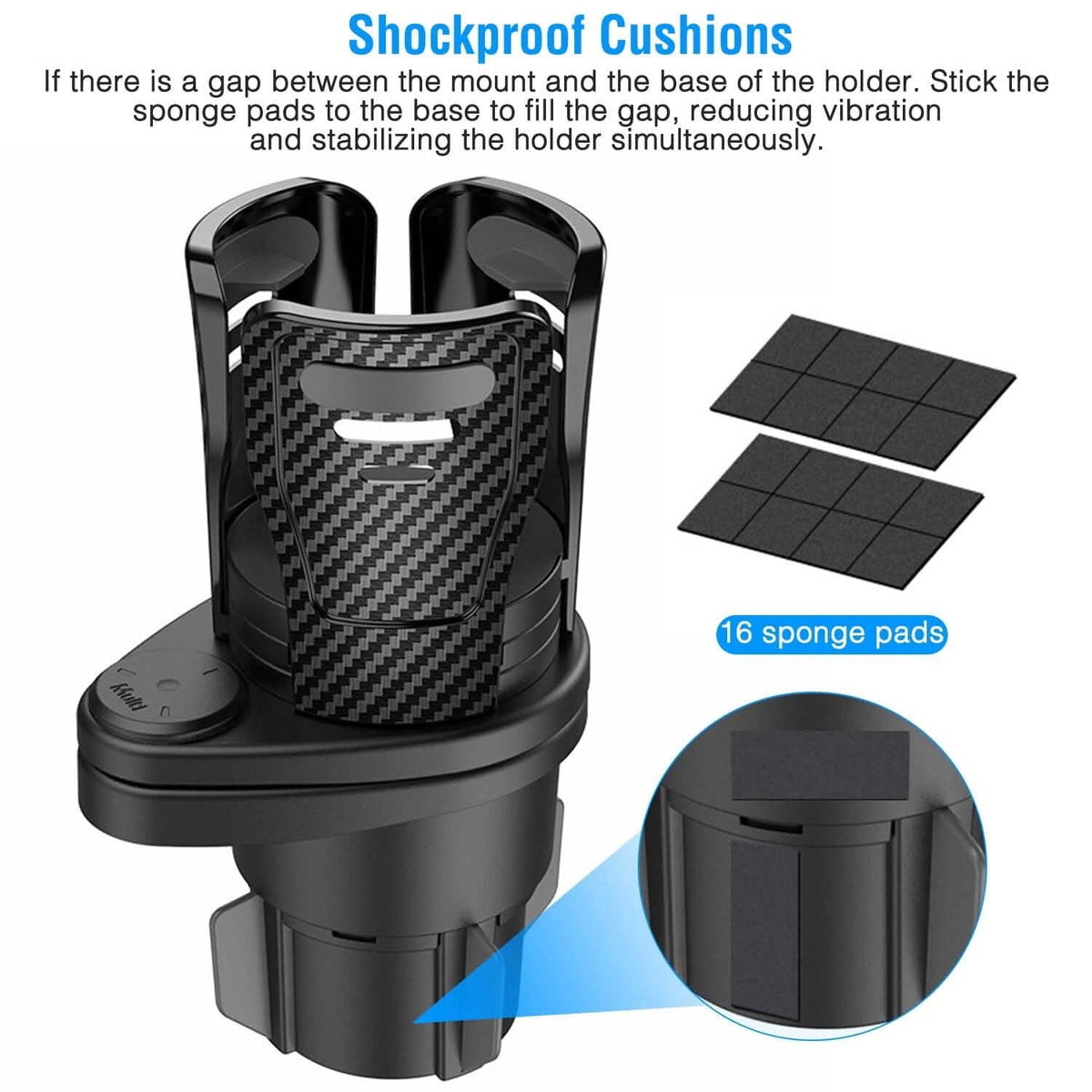 2-in-1 Universal Car Cup Mount Holder - A-1 Thread Vault