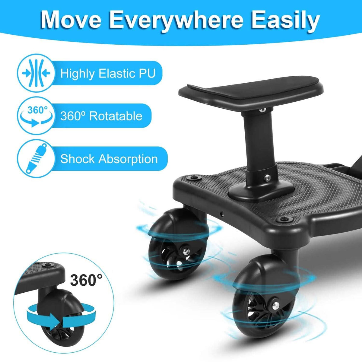 2-in-1 Universal Stroller Board - A-1 Thread Vault