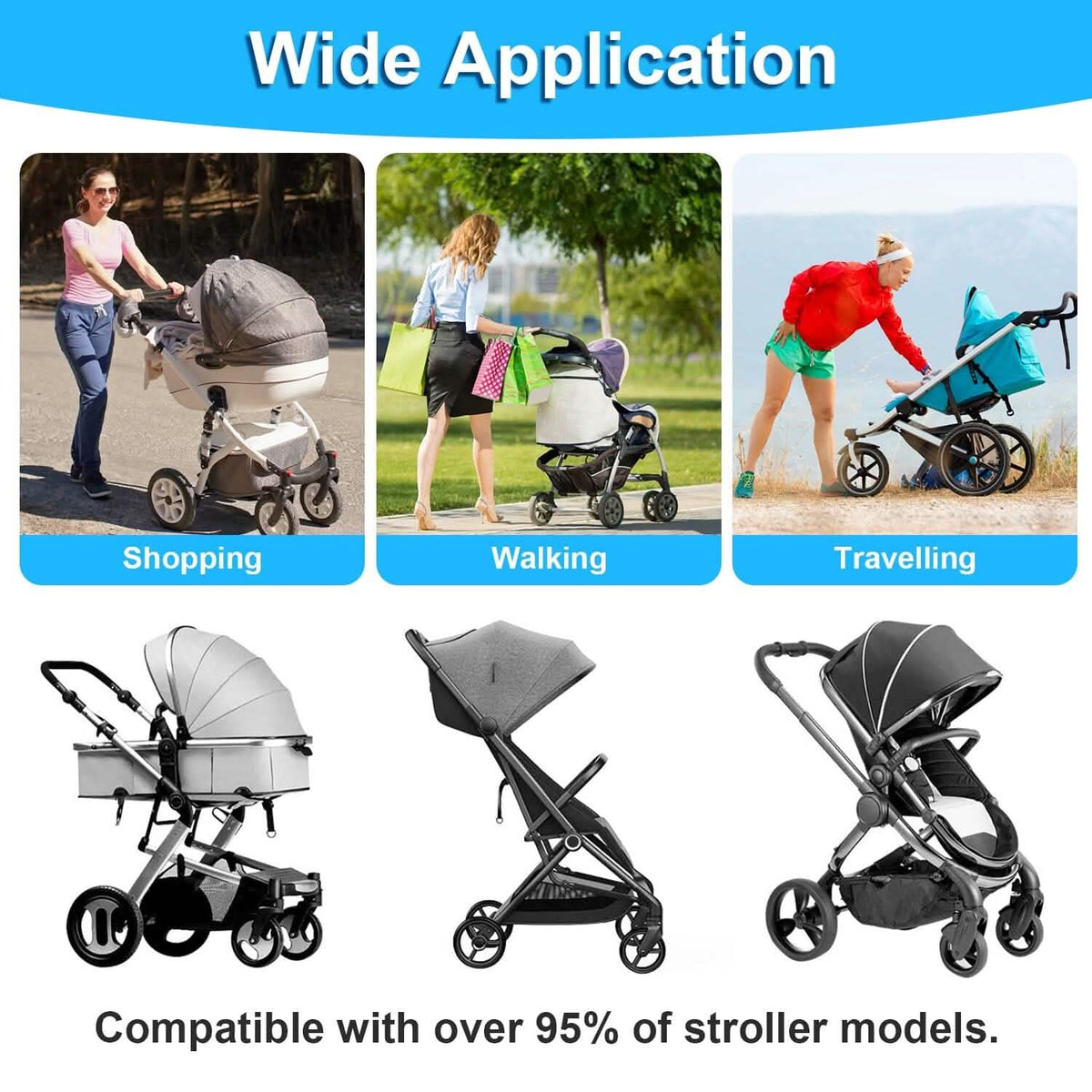 2-in-1 Universal Stroller Board - A-1 Thread Vault