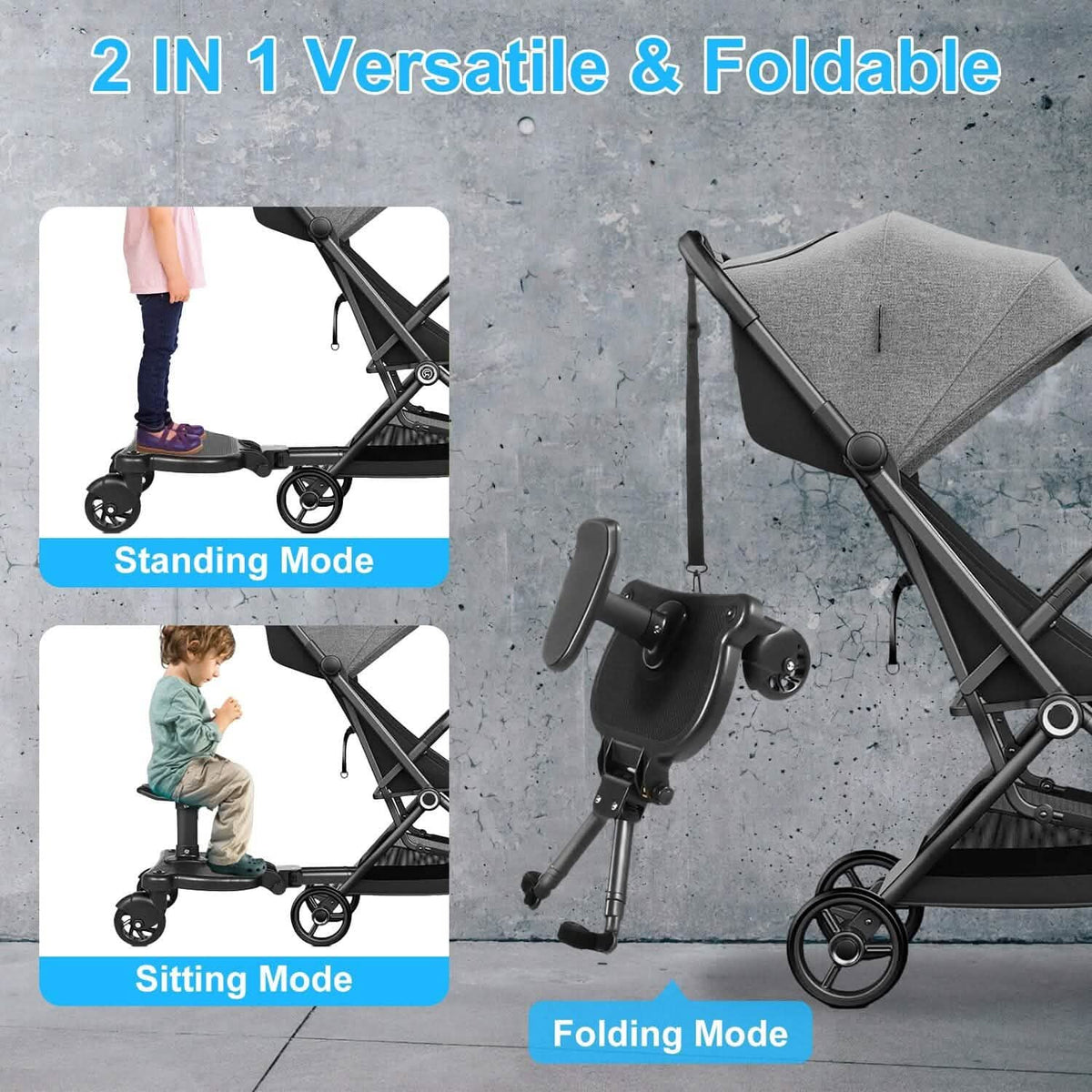2-in-1 Universal Stroller Board - A-1 Thread Vault