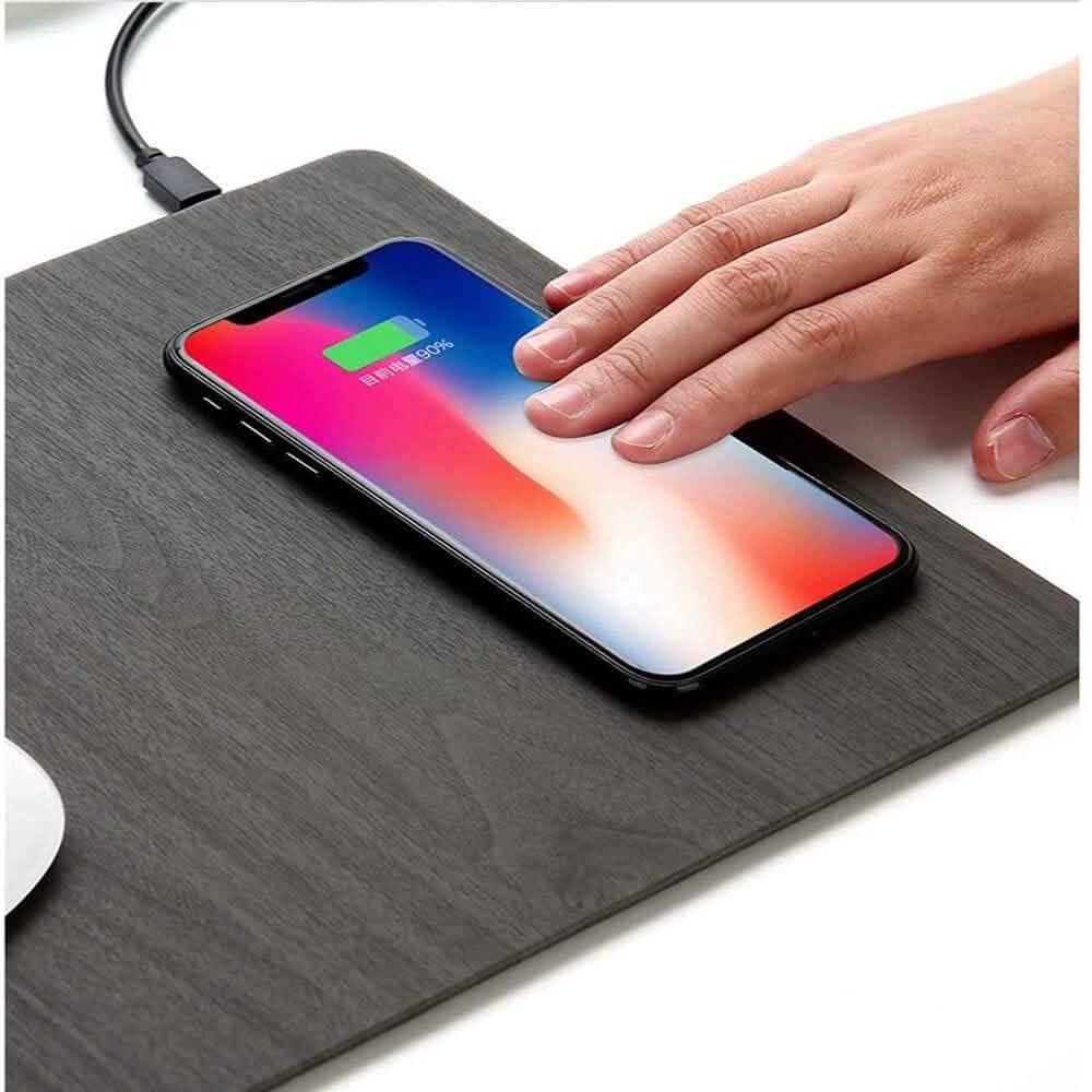 2-in-1 Wireless Charger Mouse Pad - Black - A-1 Thread Vault