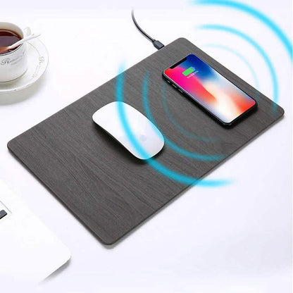 2-in-1 Wireless Charger Mouse Pad - Black - A-1 Thread Vault