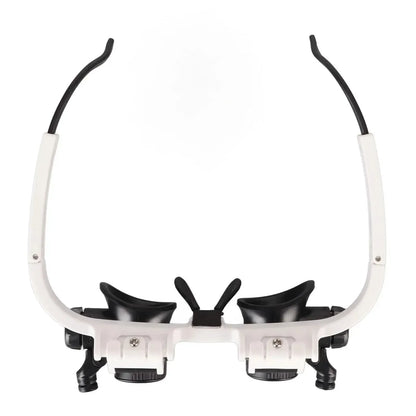 2-LED Head-Mounted Magnifier Glasses – 8x/15x/23x with Repair Light - A-1 Thread Vault