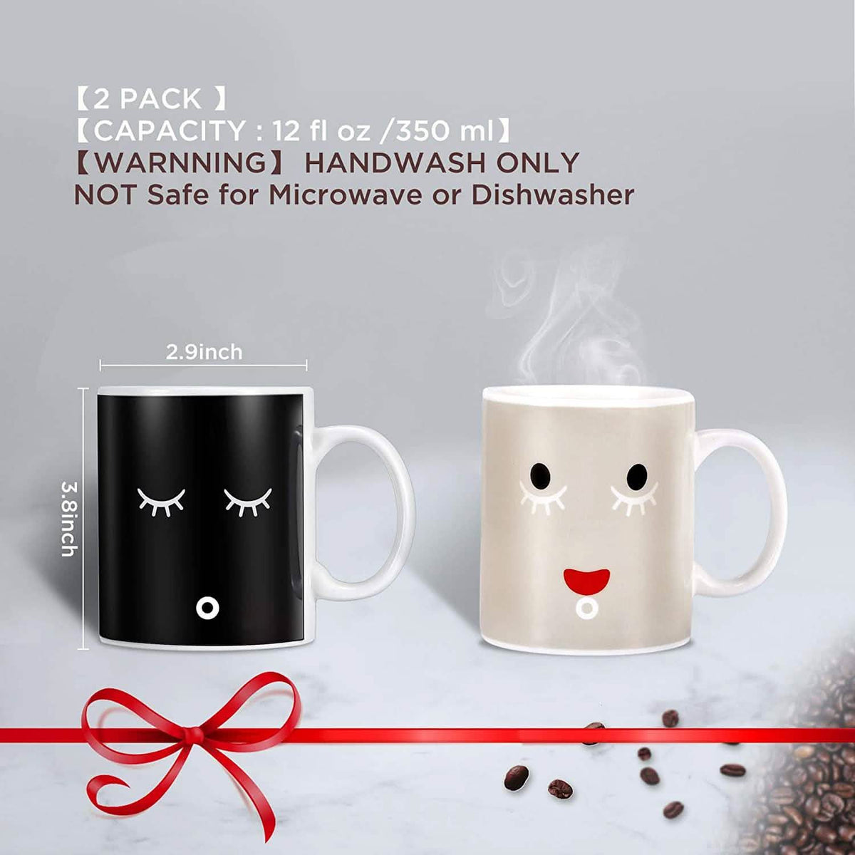 2-Pack: 12 Oz. Color Changing Magic Mug - A-1 Thread Vault