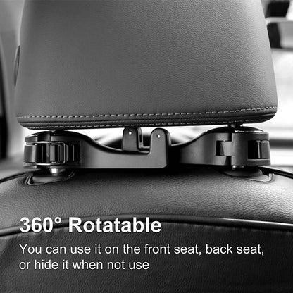 2-Pack: 2-in-1 Car Seat Hooks for Purses and Bags with Phone Holder - A-1 Thread Vault