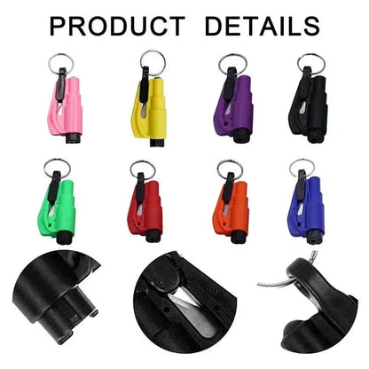 2-Pack: 2-in-1 Emergency Car Escape Tool: Safety Belt Cutter, Metal Safety Hammer & Window Breaker - A-1 Thread Vault