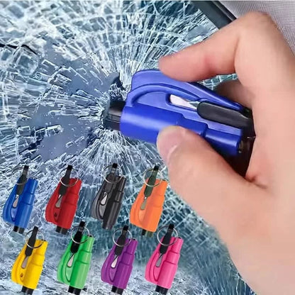 2-Pack: 2-in-1 Emergency Car Escape Tool: Safety Belt Cutter, Metal Safety Hammer & Window Breaker - A-1 Thread Vault