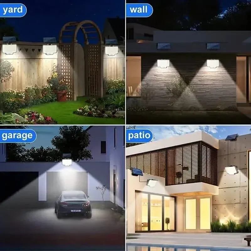 2-Pack: 200-LED/3Modes Upgraded Split Solar Motion Sensor Light Outdoor with Remote - A-1 Thread Vault