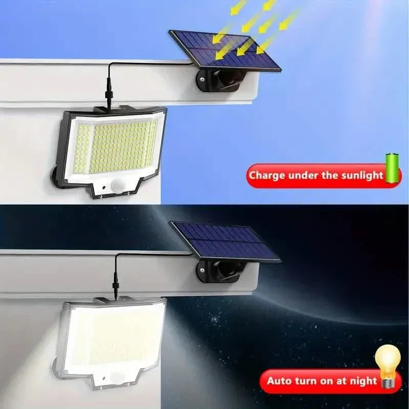 2-Pack: 200-LED/3Modes Upgraded Split Solar Motion Sensor Light Outdoor with Remote - A-1 Thread Vault