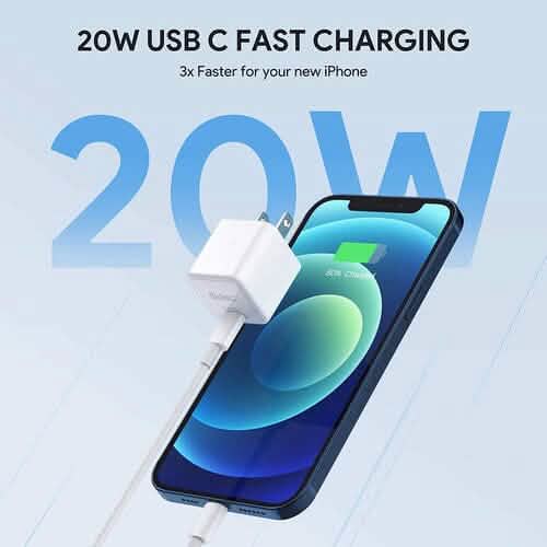 2-Pack: 20W iPhone Fast Charger Type C Wall Charging Adapter - A-1 Thread Vault