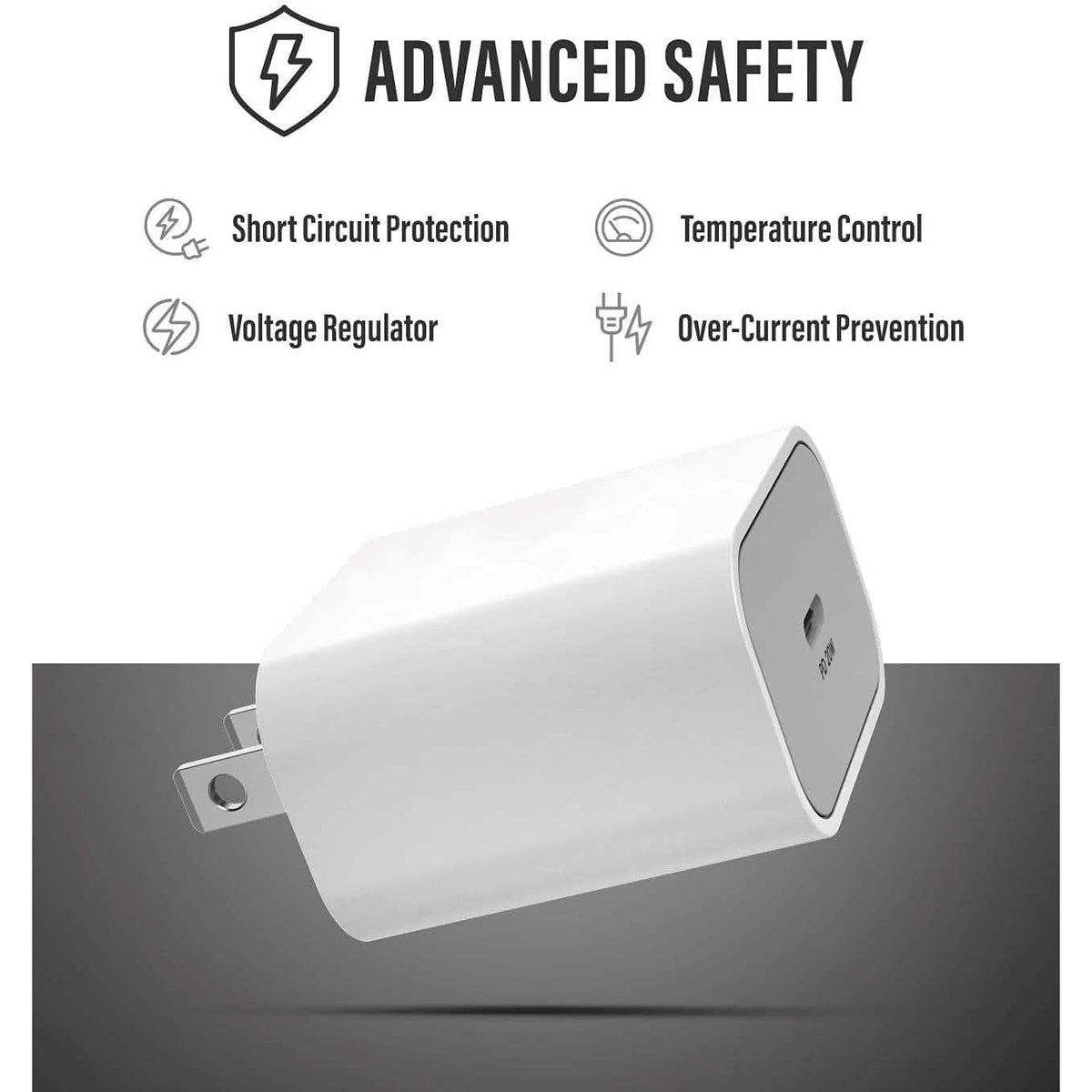 2-Pack: 20W USB-C Wall Charger Plug - Designed for Fast Charging - A-1 Thread Vault