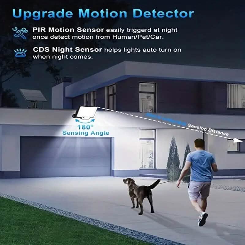 2-Pack: 228 LED Outdoor Split Solar Wall Lights - A-1 Thread Vault