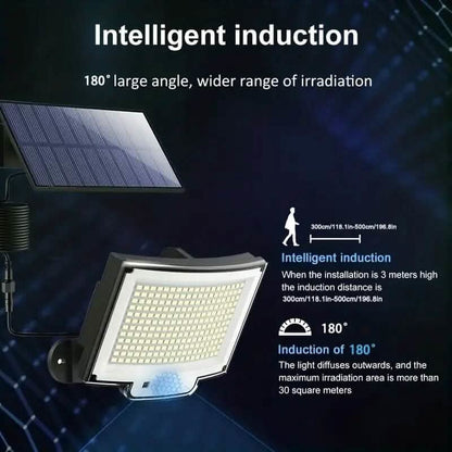2-Pack: 228 LED Outdoor Split Solar Wall Lights - A-1 Thread Vault