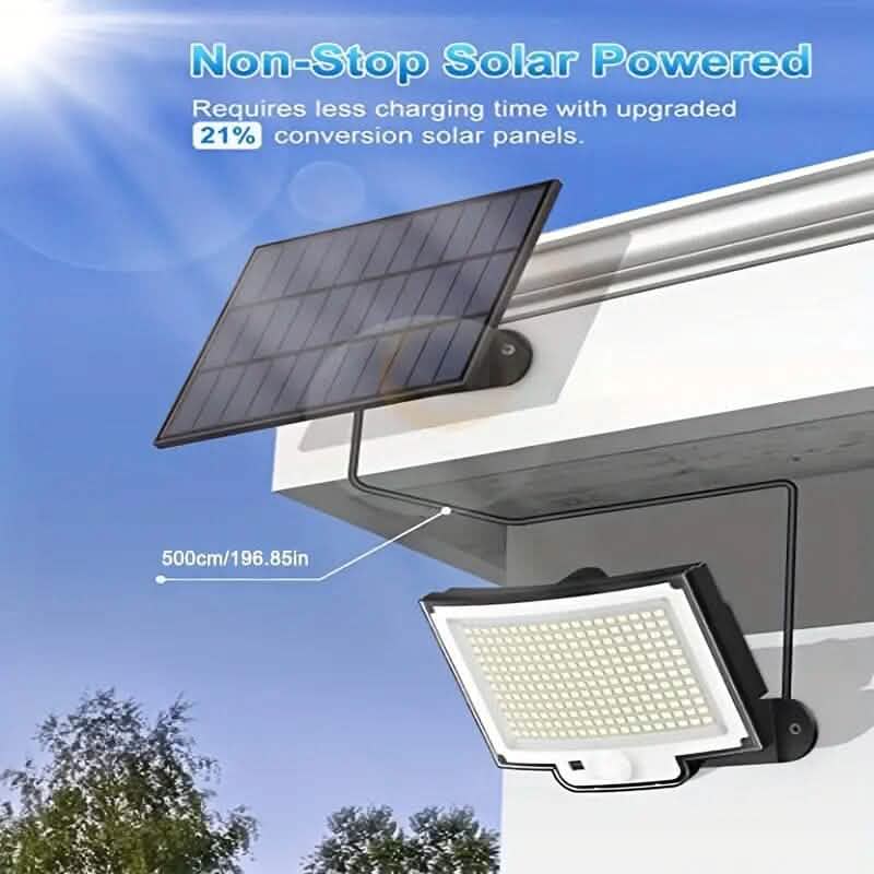 2-Pack: 228 LED Outdoor Split Solar Wall Lights - A-1 Thread Vault