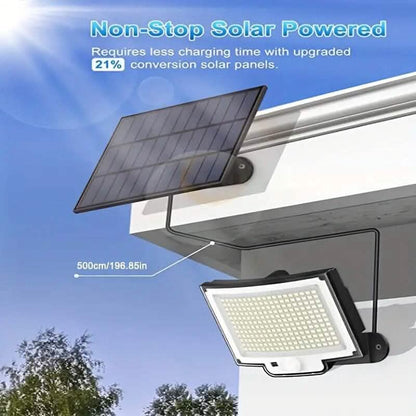 2-Pack: 228 LED Outdoor Split Solar Wall Lights - A-1 Thread Vault