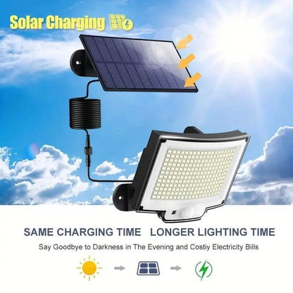 2-Pack: 228 LED Outdoor Split Solar Wall Lights - A-1 Thread Vault