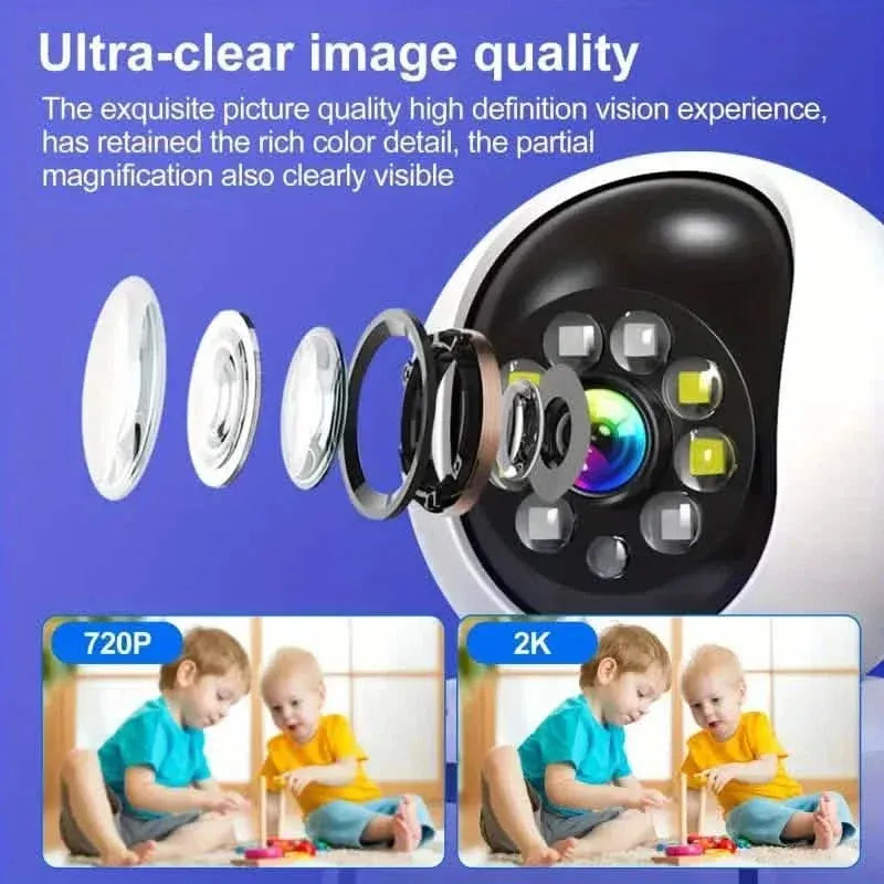 2-Pack: 2K Indoor Security Camera | 2-Way Audio & Video Call + Night Vision - A-1 Thread Vault