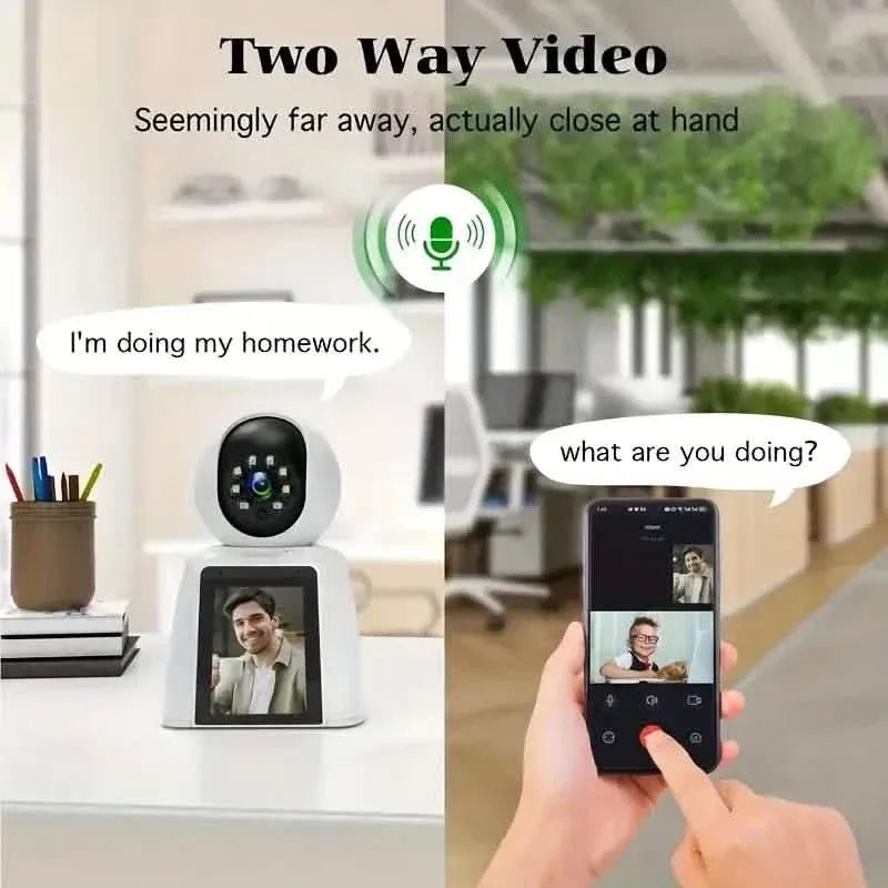 2-Pack: 2K Indoor Security Camera | 2-Way Audio & Video Call + Night Vision - A-1 Thread Vault
