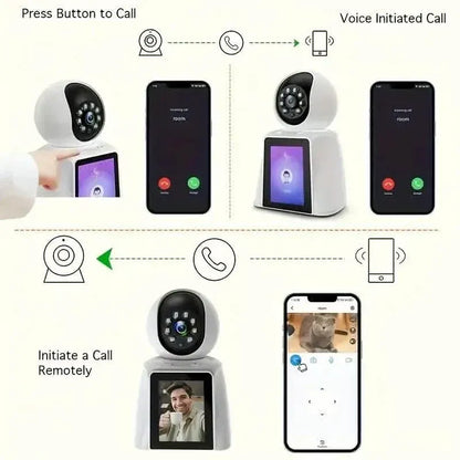 2-Pack: 2K Indoor Security Camera | 2-Way Audio & Video Call + Night Vision - A-1 Thread Vault