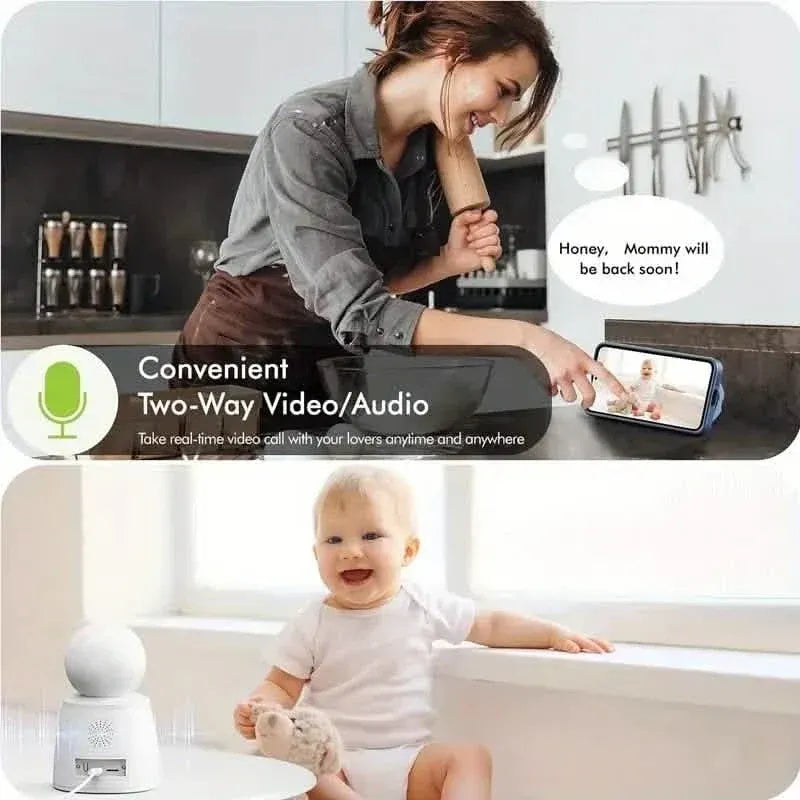 2-Pack: 2K Indoor Security Camera | 2-Way Audio & Video Call + Night Vision - A-1 Thread Vault