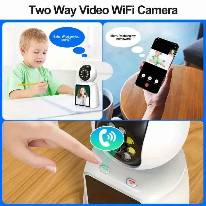 2-Pack: 2K Indoor Security Camera | 2-Way Audio & Video Call + Night Vision - A-1 Thread Vault