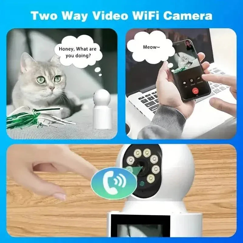 2-Pack: 2K Indoor Security Camera | 2-Way Audio & Video Call + Night Vision - A-1 Thread Vault