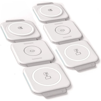 2-Pack: 3-in-1 Travel Charging Station for AirPods, Apple Watch and iPhone - A-1 Thread Vault