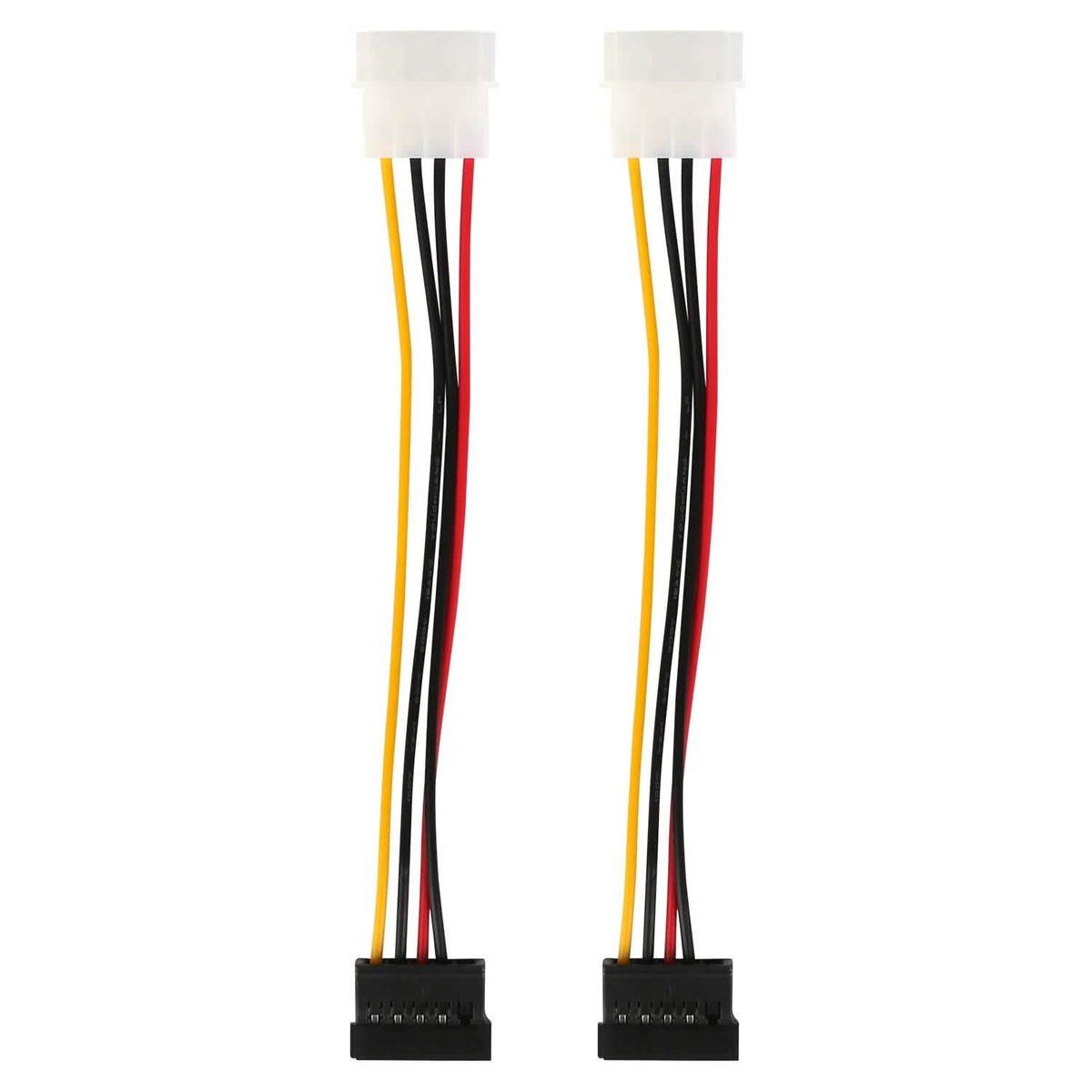 2-Pack: 4 Pin Male To 15Pin Female Data Cable Adapter - A-1 Thread Vault