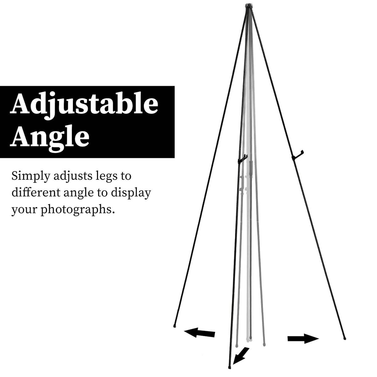 2-Pack: 61" Collapsible A Frame Tripod Easel Iron Alloy Drawing Stand - A-1 Thread Vault