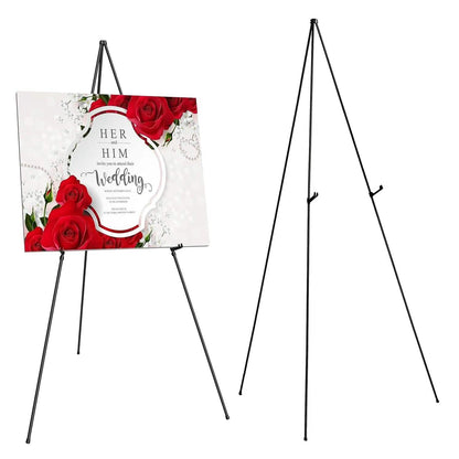 2-Pack: 61" Collapsible A Frame Tripod Easel Iron Alloy Drawing Stand - A-1 Thread Vault