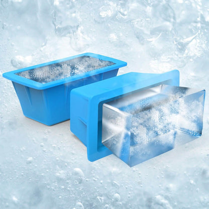 2-Pack: 6.6 lbs. Silicone Freezer Ice Block Molds - A-1 Thread Vault