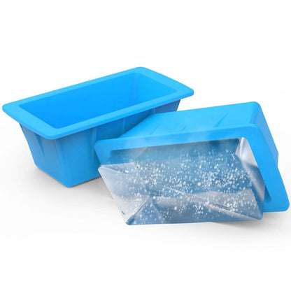 2-Pack: 6.6 lbs. Silicone Freezer Ice Block Molds - A-1 Thread Vault