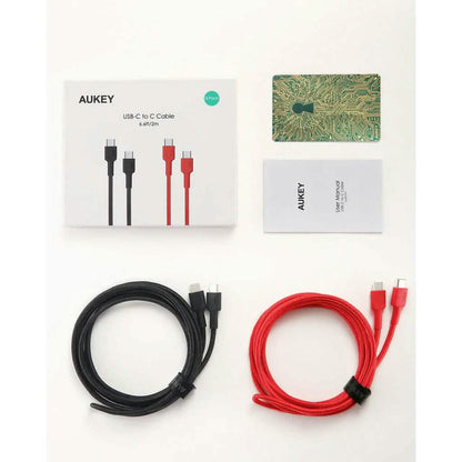 2-Pack: 6.6ft CB-CD28 USB C Cable USB C to USB C Cable - A-1 Thread Vault
