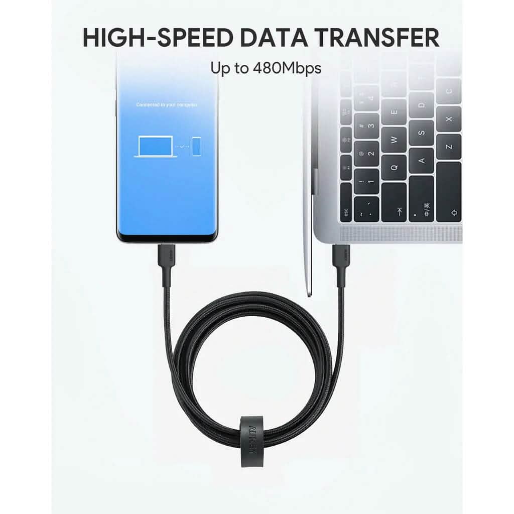 2-Pack: 6.6ft CB-CD28 USB C Cable USB C to USB C Cable - A-1 Thread Vault