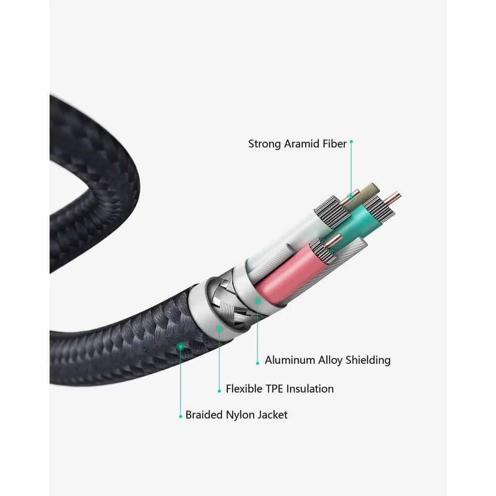 2-Pack: 6.6ft CB-CD28 USB C Cable USB C to USB C Cable - A-1 Thread Vault