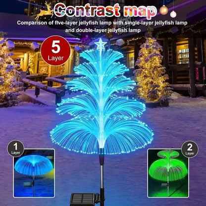 2-Pack: 7 Color-Changing LED Solar Jellyfish Lights - A-1 Thread Vault