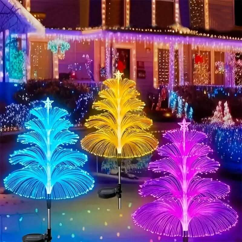 2-Pack: 7 Color-Changing LED Solar Jellyfish Lights - A-1 Thread Vault