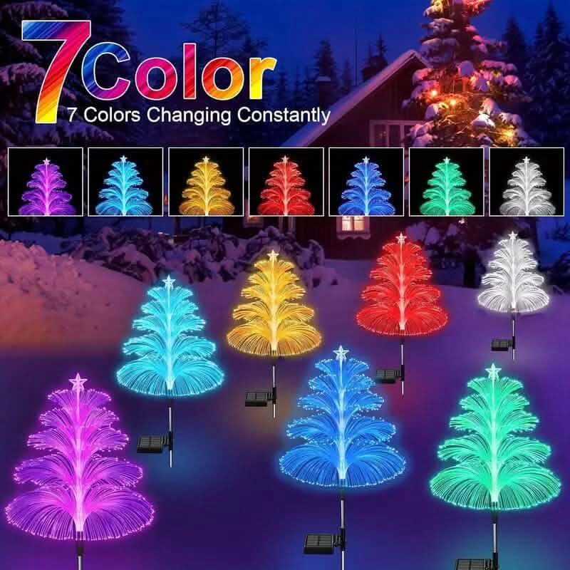 2-Pack: 7 Color-Changing LED Solar Jellyfish Lights - A-1 Thread Vault