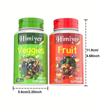2-Pack: 90-Day Fruit and Veggie Supplements Bundle - A-1 Thread Vault