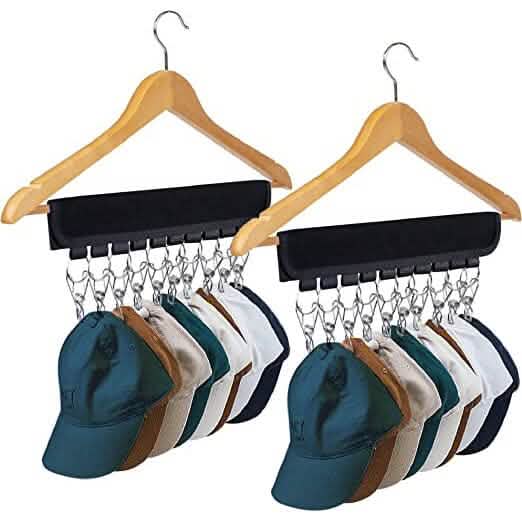 2-Pack: Baseball Cap Organizer Hanger - A-1 Thread Vault