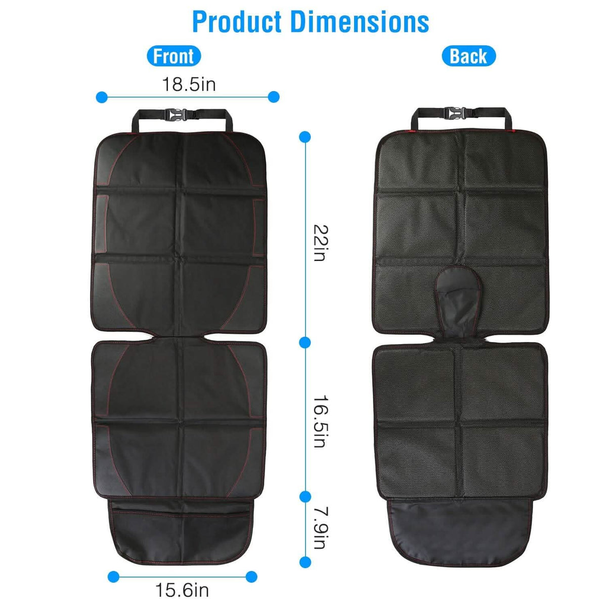 2-Pack: Car Seat Protector Cushion Mat Pad - A-1 Thread Vault