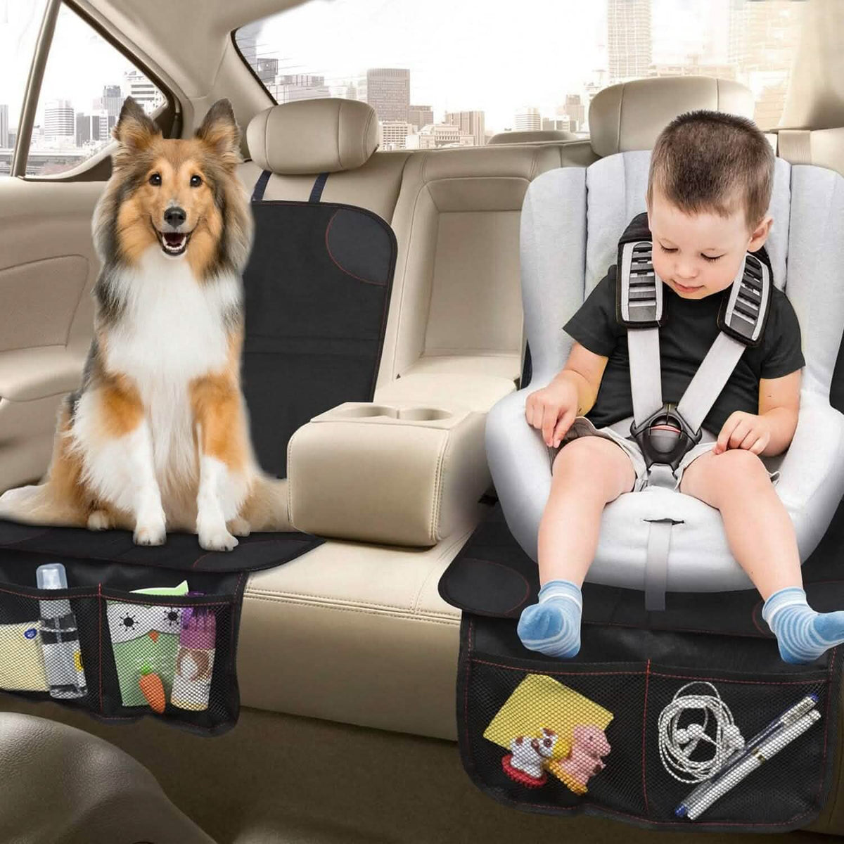 2-Pack: Car Seat Protector Cushion Mat Pad with Thick Padding - A-1 Thread Vault