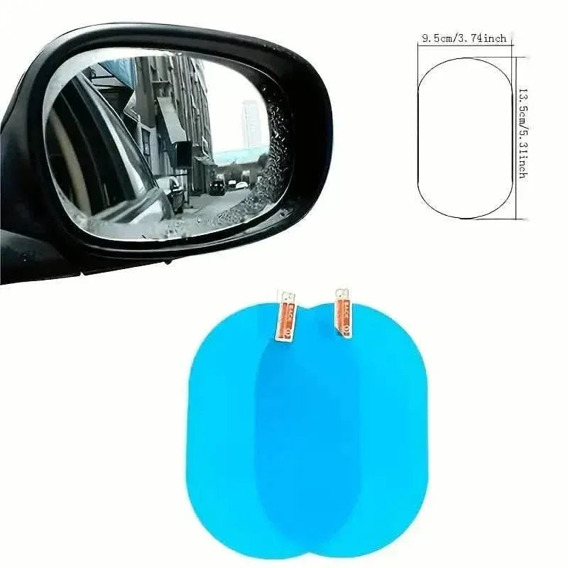 2-Pack: Car Waterproof Transparent Film Rearview Mirror Protection - A-1 Thread Vault