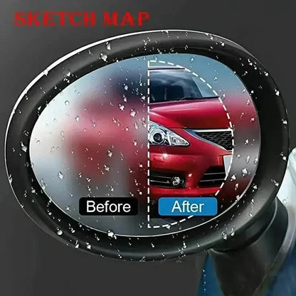 2-Pack: Car Waterproof Transparent Film Rearview Mirror Protection - A-1 Thread Vault